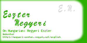 eszter megyeri business card